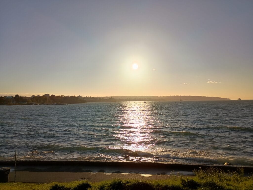 イングリッシュベイで撮った美しい夕日
